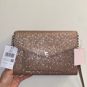 Brand new Glitter gold Kate Spade crossbody